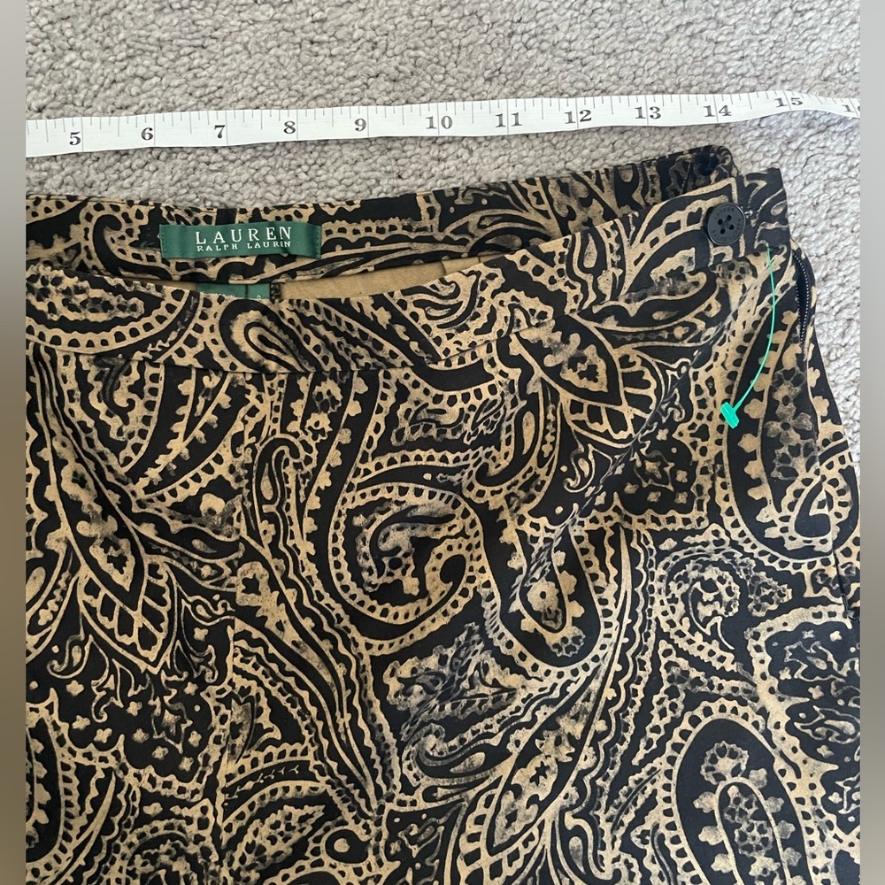 Lauren Ralph Lauren paisley print trousers new without tag - Picture 2 of 8